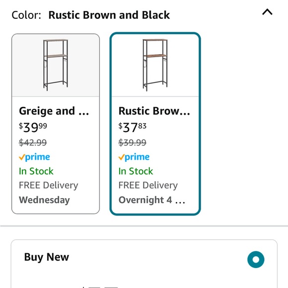 Over the toilet storage shelf. Modern industrial or modern farmhouse. New in Box - Picture 3 of 3